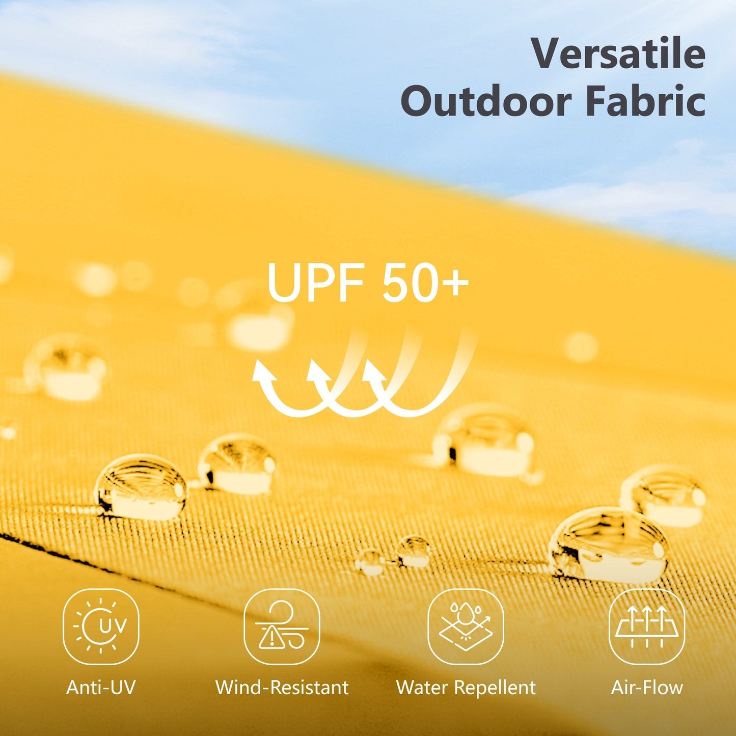 Parasol de patio double face MAISON ARTS extra large de 13 pieds avec manivelle