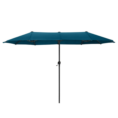Parasol de patio double face MAISON ARTS extra large de 13 pieds avec manivelle