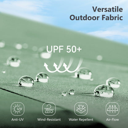 Parasol de patio double face MAISON ARTS extra large de 13 pieds avec manivelle