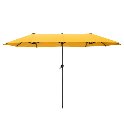 Parasol de patio double face MAISON ARTS extra large de 13 pieds avec manivelle