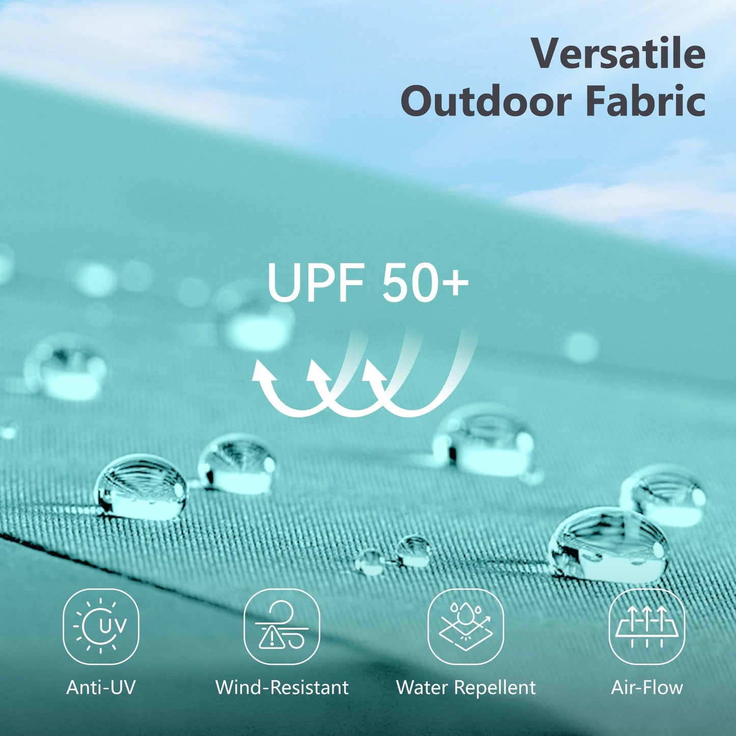 Parasol de patio double face MAISON ARTS extra large de 13 pieds avec manivelle