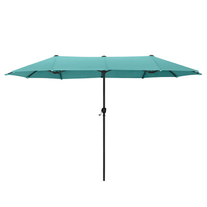 Parasol de patio double face MAISON ARTS extra large de 13 pieds avec manivelle