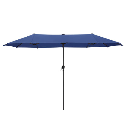 Parasol de patio double face MAISON ARTS extra large de 13 pieds avec manivelle