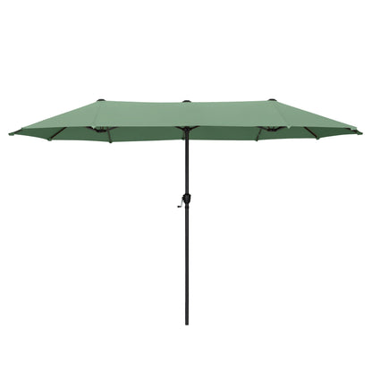 Parasol de patio double face MAISON ARTS extra large de 13 pieds avec manivelle