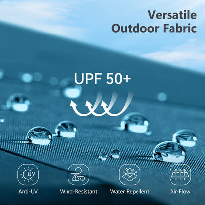 Parasol de patio double face MAISON ARTS extra large de 13 pieds avec manivelle