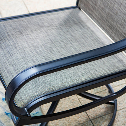 Ensemble de salle à manger de patio 8 pièces MAISON ARTS avec parasol de 13 pieds