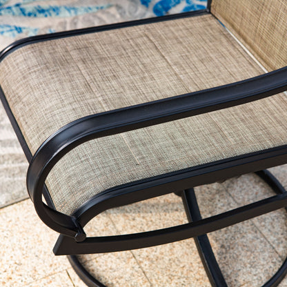 Ensemble de salle à manger de patio 8 pièces MAISON ARTS avec parasol de 13 pieds