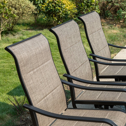 Ensemble de salle à manger de patio 8 pièces MAISON ARTS avec parasol de 13 pieds