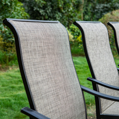 Ensemble de salle à manger de patio 8 pièces MAISON ARTS avec parasol de 13 pieds