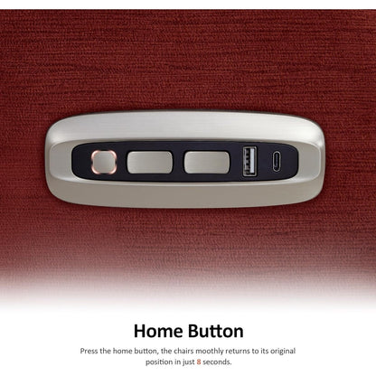 Fauteuil inclinable électrique MCombo Zero Wall-Hugger avec appui-tête réglable, idéal pour les petits espaces et les camping-cars, tissu ST257