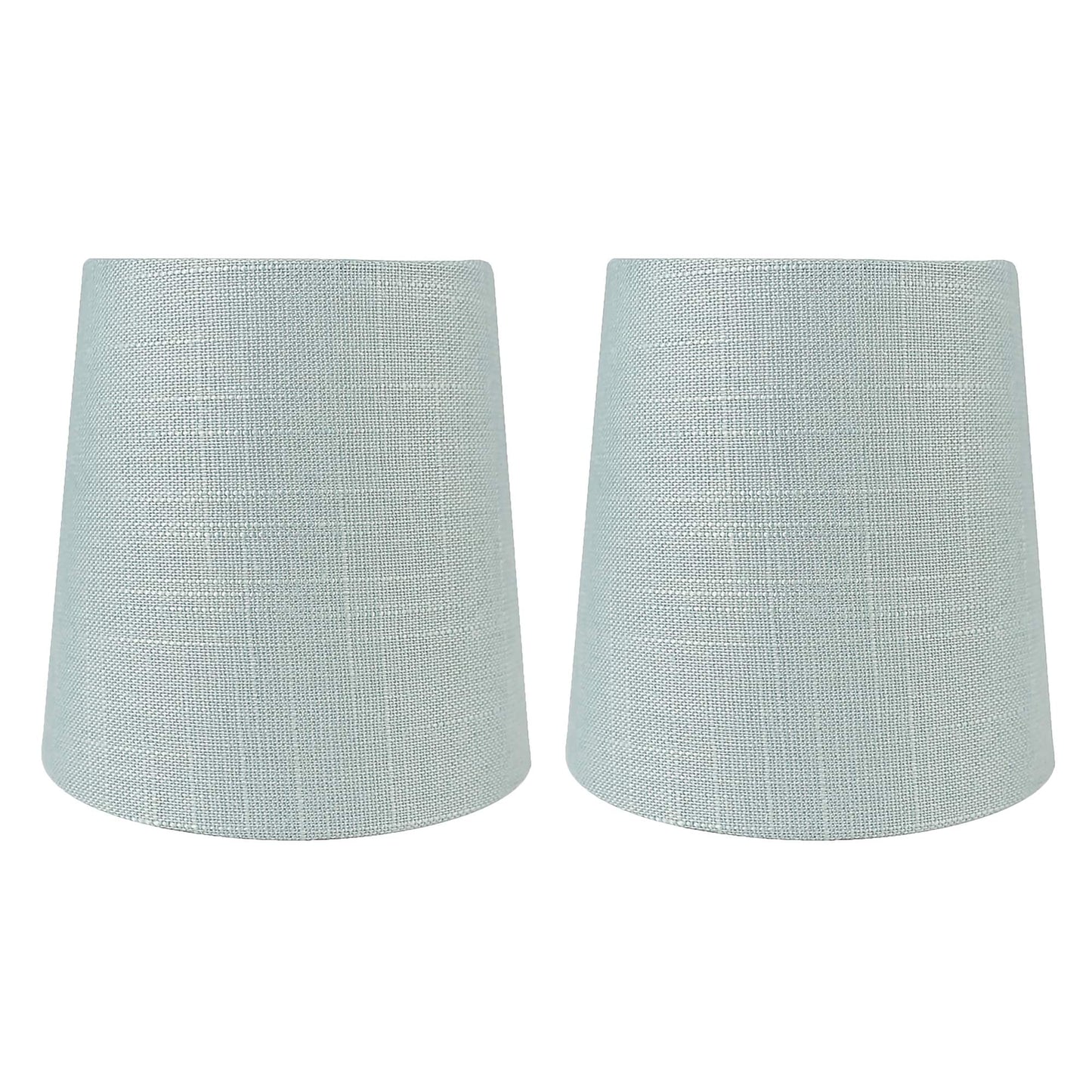 Abat-jour de lustre à clipser en lin MERIVILLE, 4 pouces sur 5 pouces sur 5 pouces