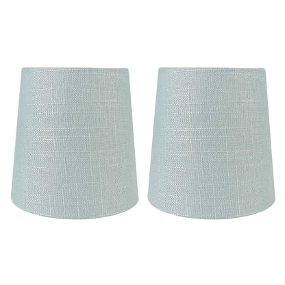 Abat-jour de lustre à clipser en lin MERIVILLE, 4 pouces sur 5 pouces sur 5 pouces