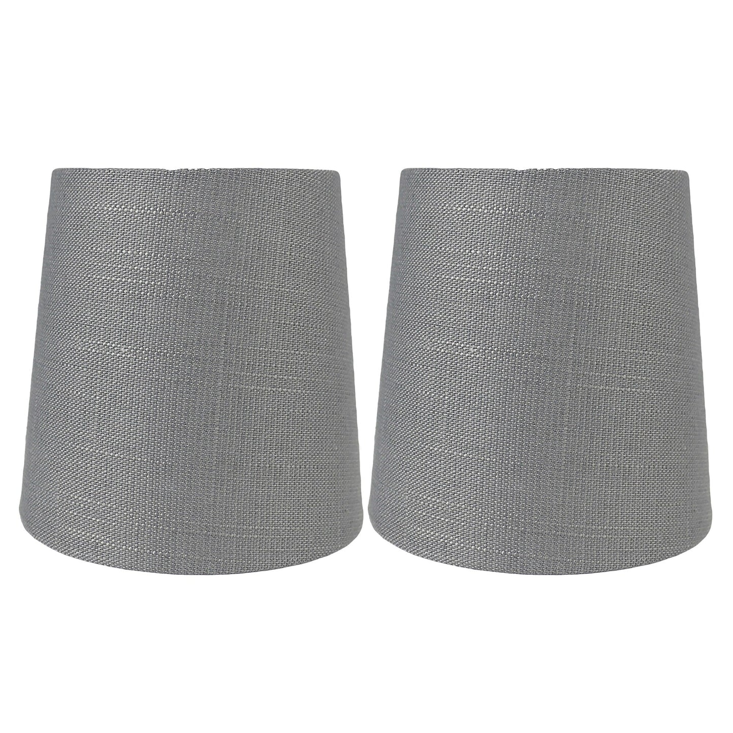 Abat-jour de lustre à clipser en lin MERIVILLE, 4 pouces sur 5 pouces sur 5 pouces