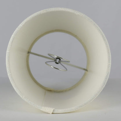 Abat-jour de lustre à clipser en lin MERIVILLE, 4 pouces sur 5 pouces sur 5 pouces