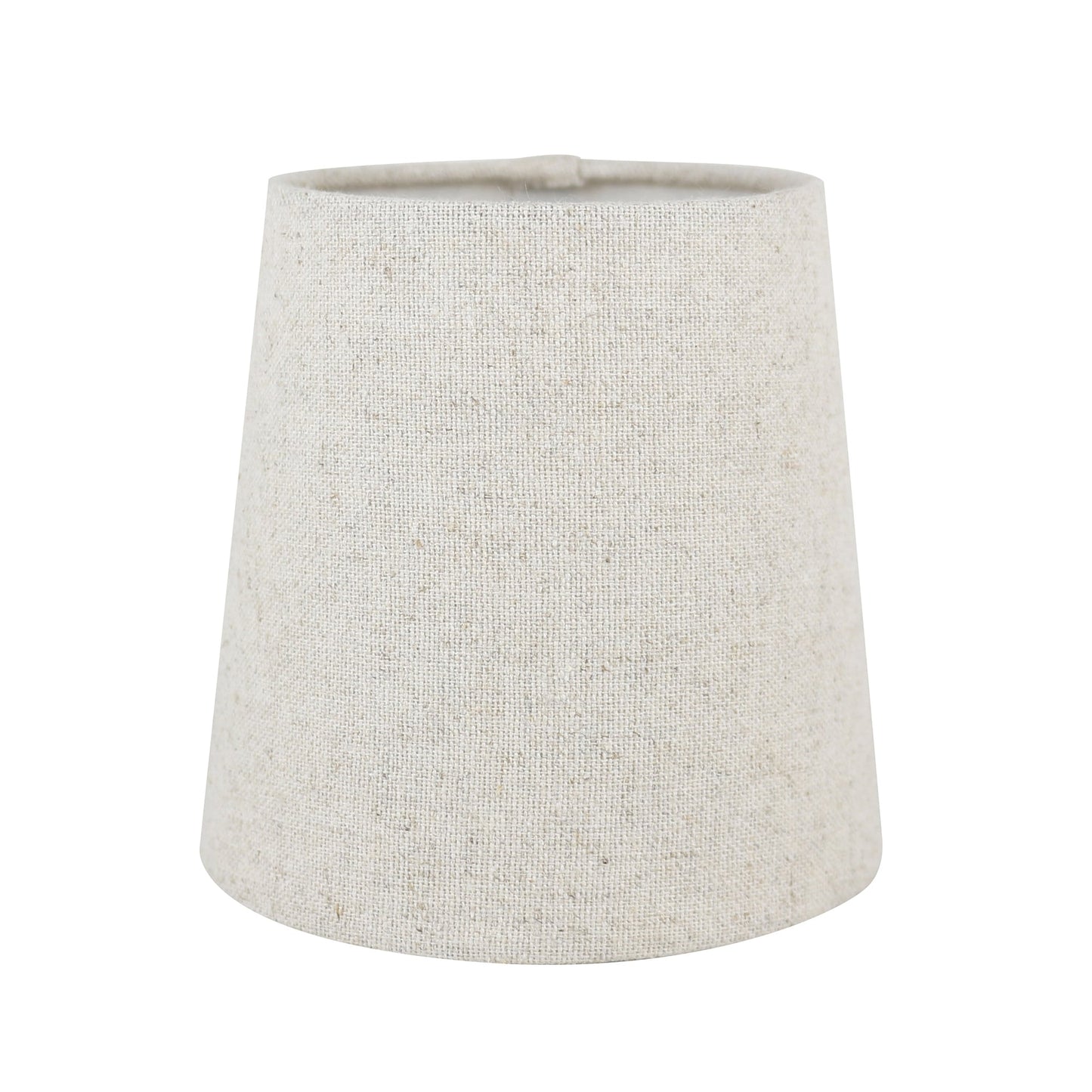 Abat-jour de lustre à clipser en lin MERIVILLE, 4 pouces sur 5 pouces sur 5 pouces