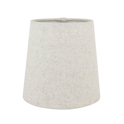 Abat-jour de lustre à clipser en lin MERIVILLE, 4 pouces sur 5 pouces sur 5 pouces