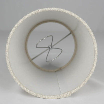 Abat-jour de lustre à clipser en lin MERIVILLE, 4 pouces sur 5 pouces sur 5 pouces