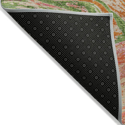 Tapis Chantille à motifs abstraits, lavable en machine, pour intérieur et extérieur