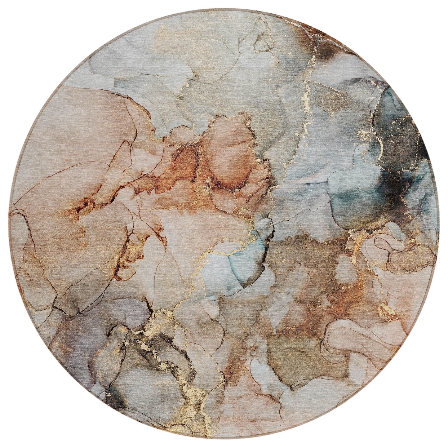 Tapis Chantille abstrait lavable en machine pour intérieur/extérieur