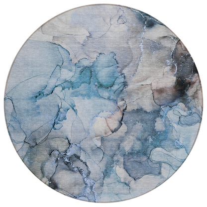 Tapis Chantille abstrait lavable en machine pour intérieur/extérieur