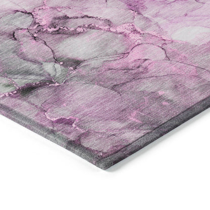 Tapis Chantille abstrait lavable en machine pour intérieur/extérieur