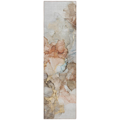 Tapis Chantille abstrait lavable en machine pour intérieur/extérieur