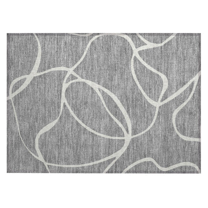 Tapis Chantille moderne abstrait lavable en machine pour intérieur/extérieur