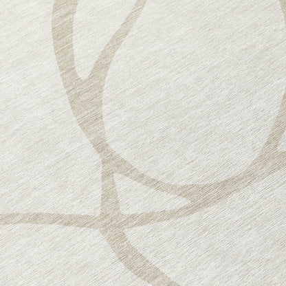 Tapis Chantille moderne abstrait lavable en machine pour intérieur/extérieur