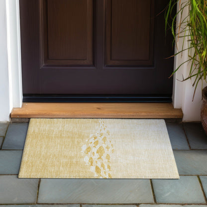 Tapis Chantille moderne sur le thème marin, lavable en machine, pour intérieur/extérieur