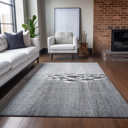 Tapis Chantille moderne sur le thème marin, lavable en machine, pour intérieur/extérieur