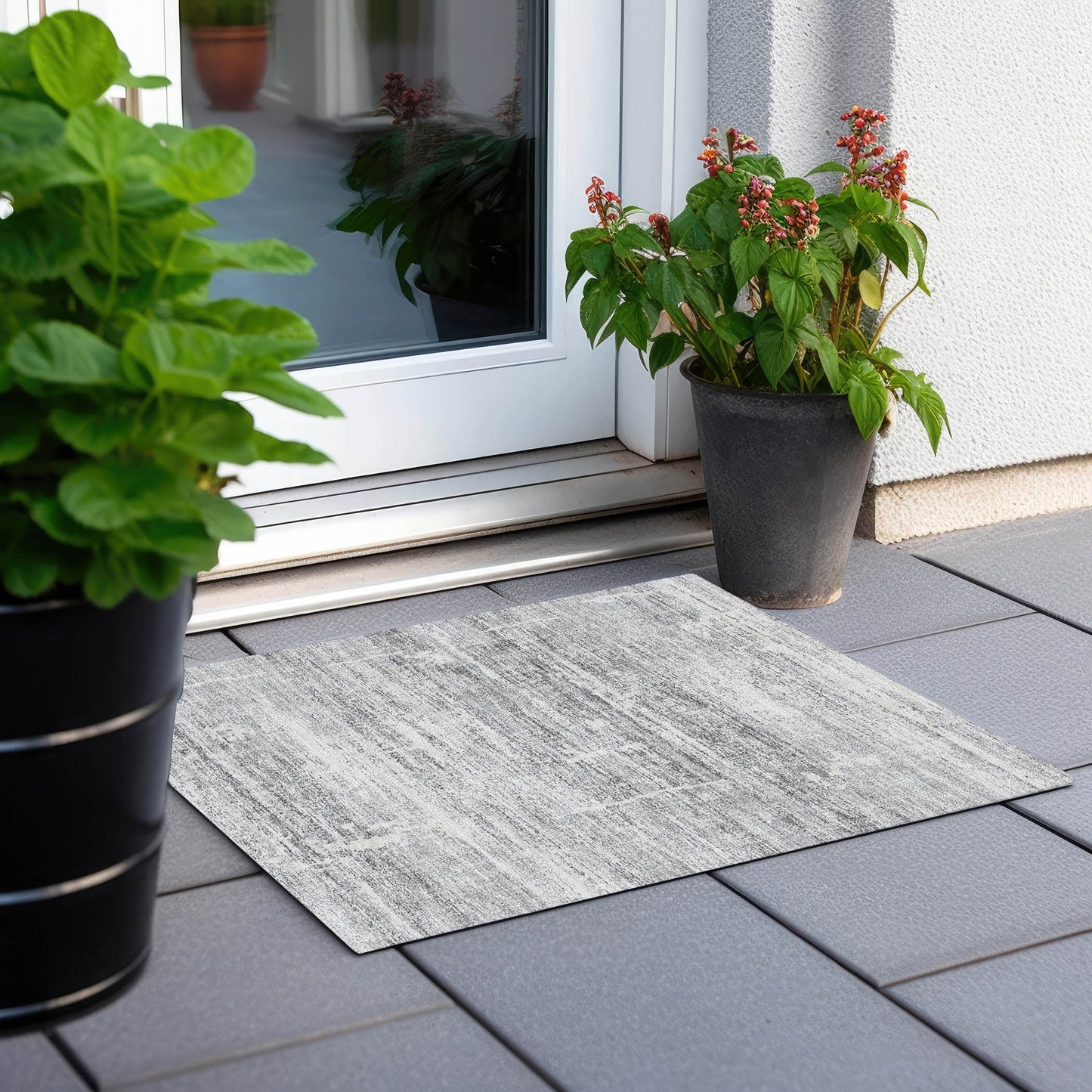 Tapis Chantille Ombre uni lavable en machine pour intérieur/extérieur