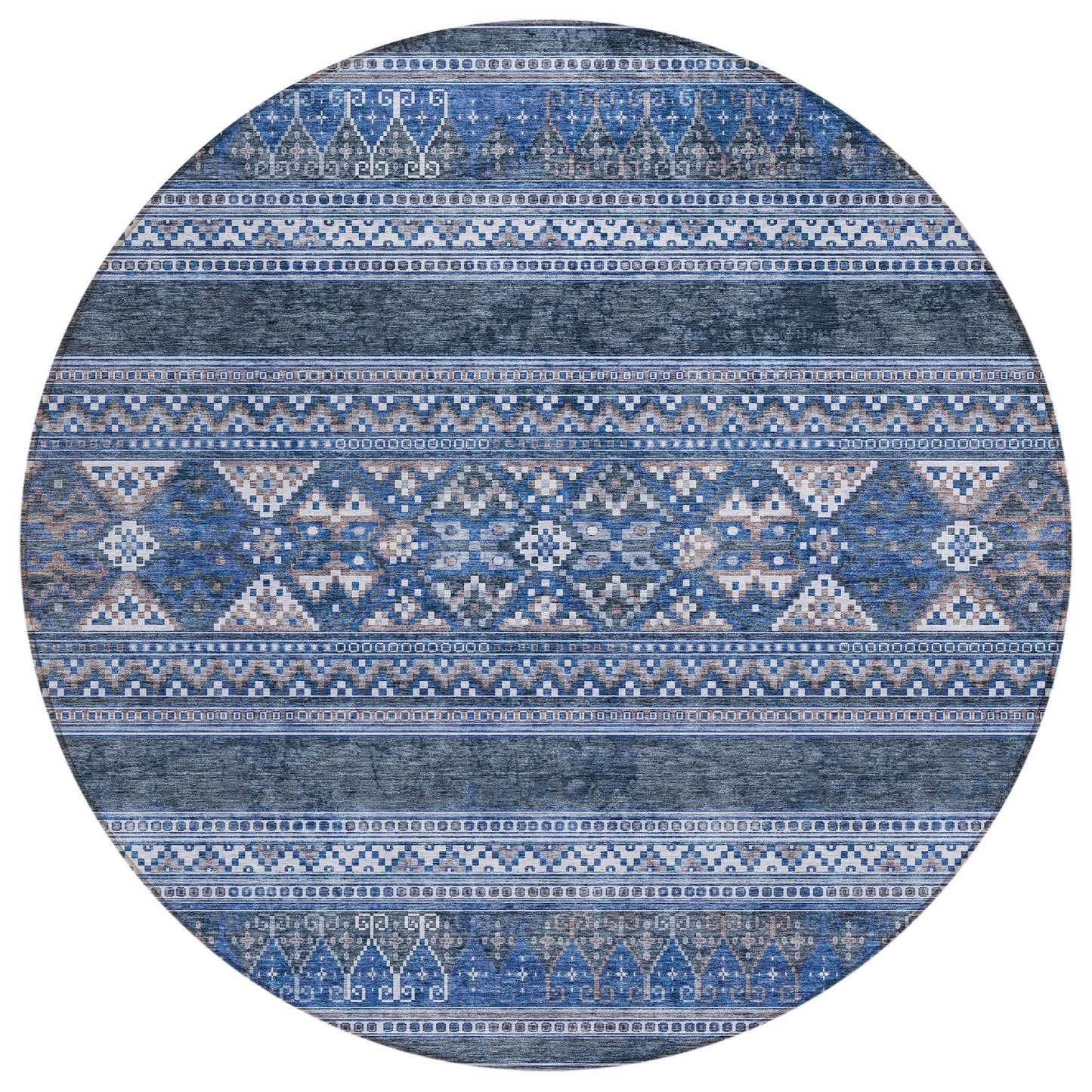 Tapis Chantille tribal bohème lavable en machine pour intérieur/extérieur