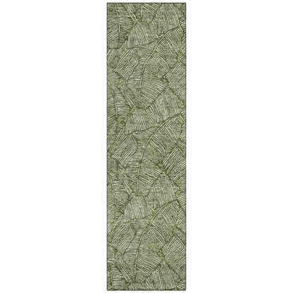 Tapis Chantille Tropical Palm lavable en machine pour intérieur/extérieur