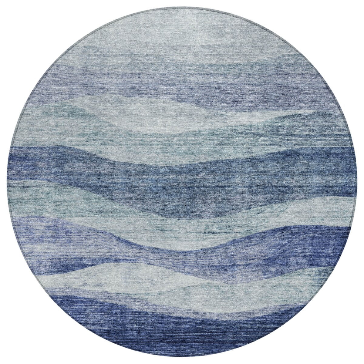 Tapis Chantille contemporain à vagues, lavable en machine, pour intérieur et extérieur