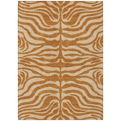 Tapis Chantille moderne à motif animal, lavable en machine, pour intérieur et extérieur