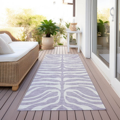Tapis Chantille moderne à motif animal, lavable en machine, pour intérieur et extérieur