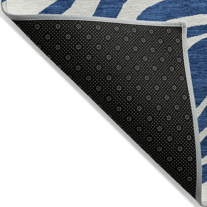 Tapis Chantille moderne à motif animal, lavable en machine, pour intérieur et extérieur