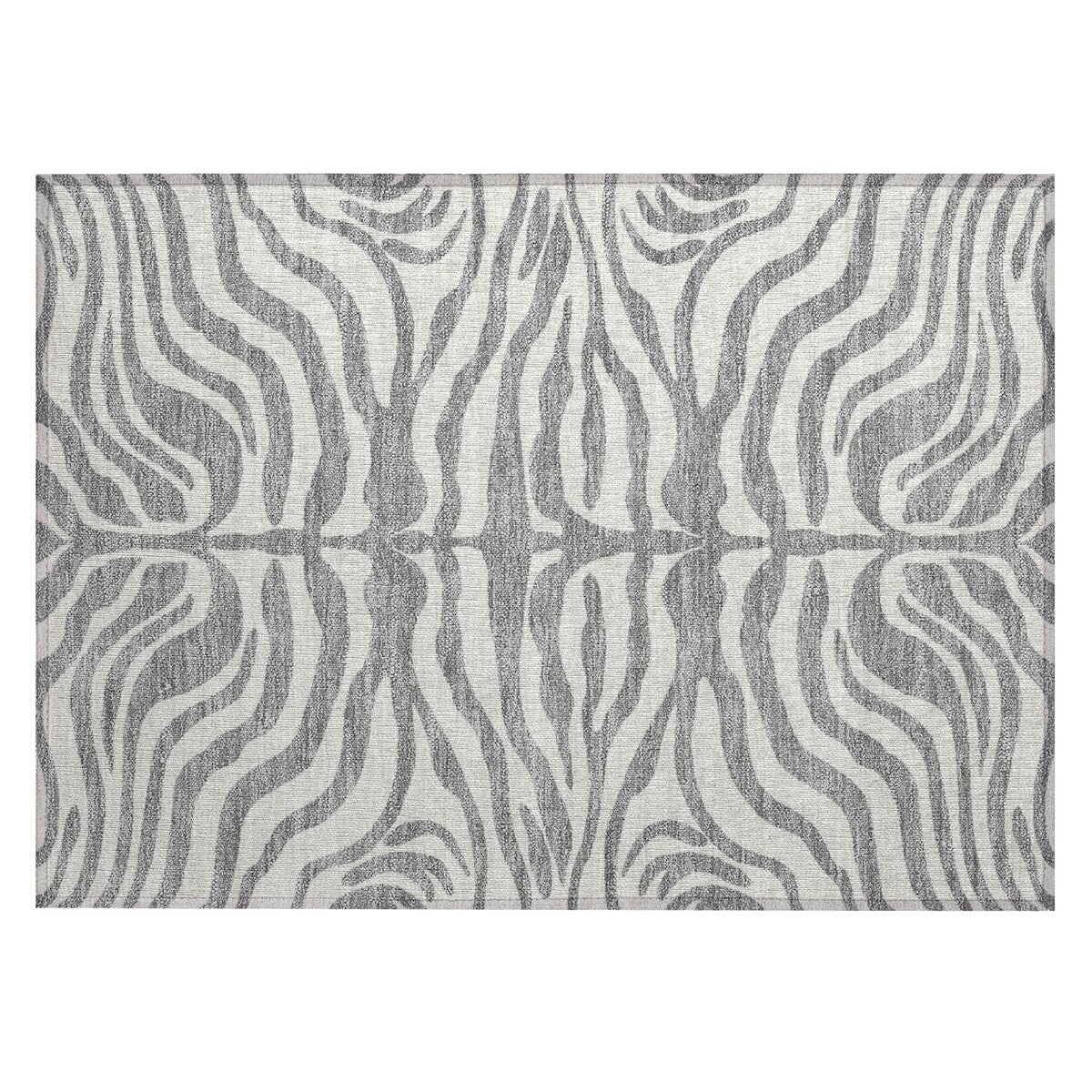 Tapis Chantille moderne à motif animal, lavable en machine, pour intérieur et extérieur