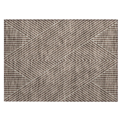 Tapis Chantille géométrique moderne lavable en machine pour intérieur/extérieur