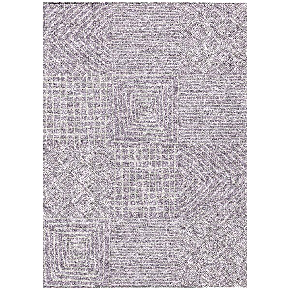 Tapis moderne en mosaïque Chantille lavable en machine pour intérieur/extérieur