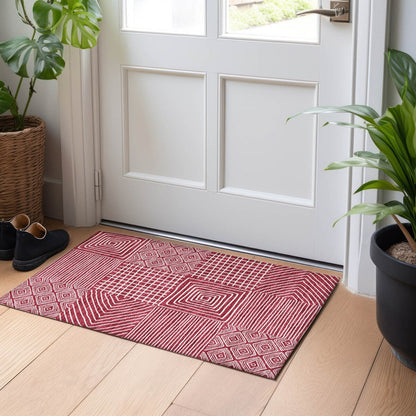 Tapis moderne en mosaïque Chantille lavable en machine pour intérieur/extérieur