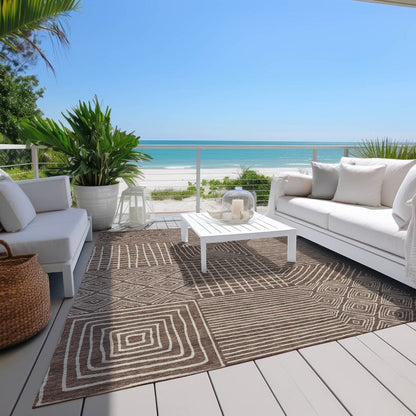 Tapis moderne en mosaïque Chantille lavable en machine pour intérieur/extérieur