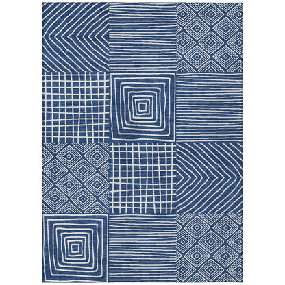 Tapis moderne en mosaïque Chantille lavable en machine pour intérieur/extérieur