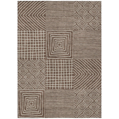 Tapis moderne en mosaïque Chantille lavable en machine pour intérieur/extérieur