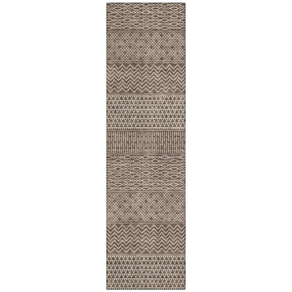 Tapis Chantille à rayures modernes, lavable en machine, pour intérieur et extérieur