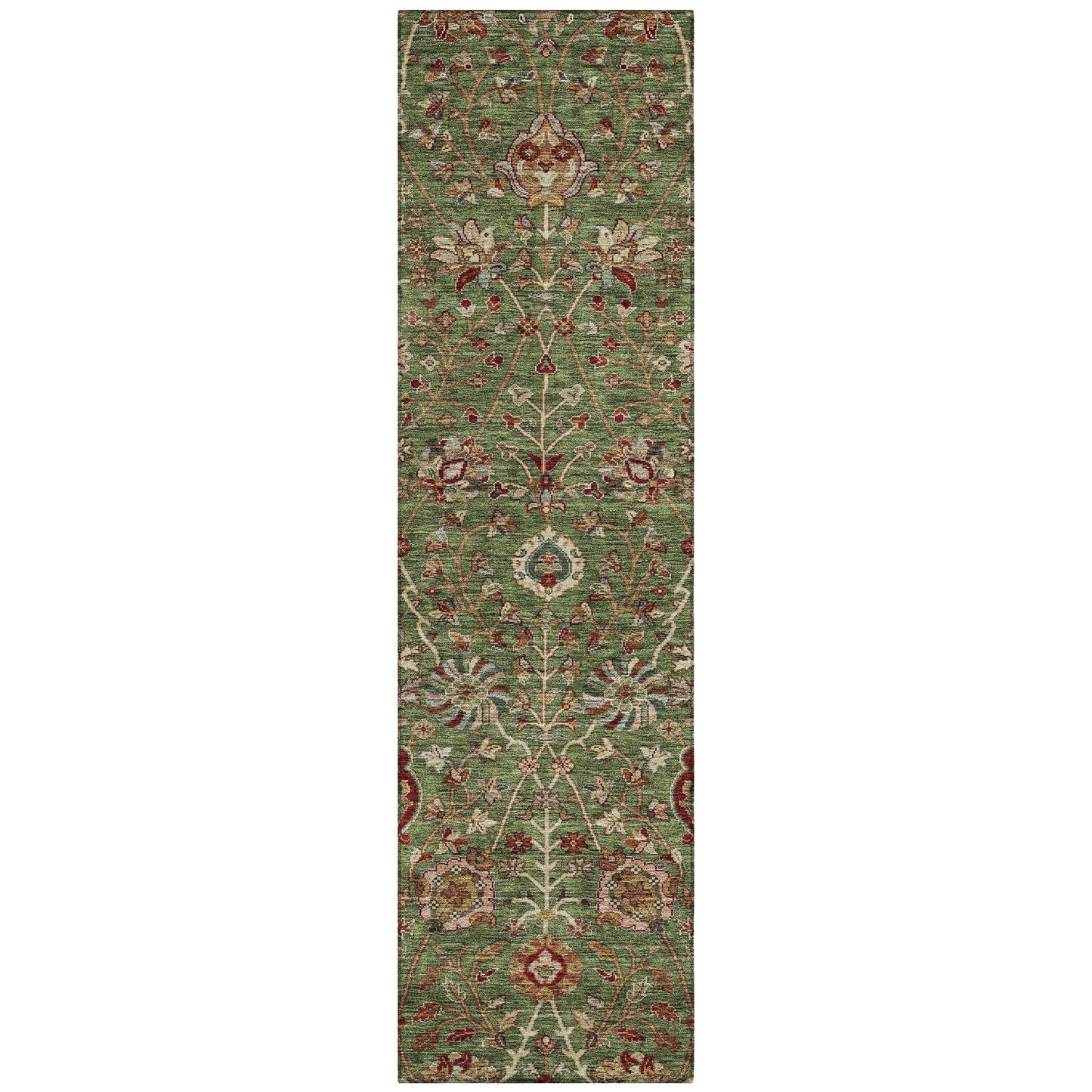 Tapis traditionnel Kashan Chantille lavable en machine pour intérieur/extérieur