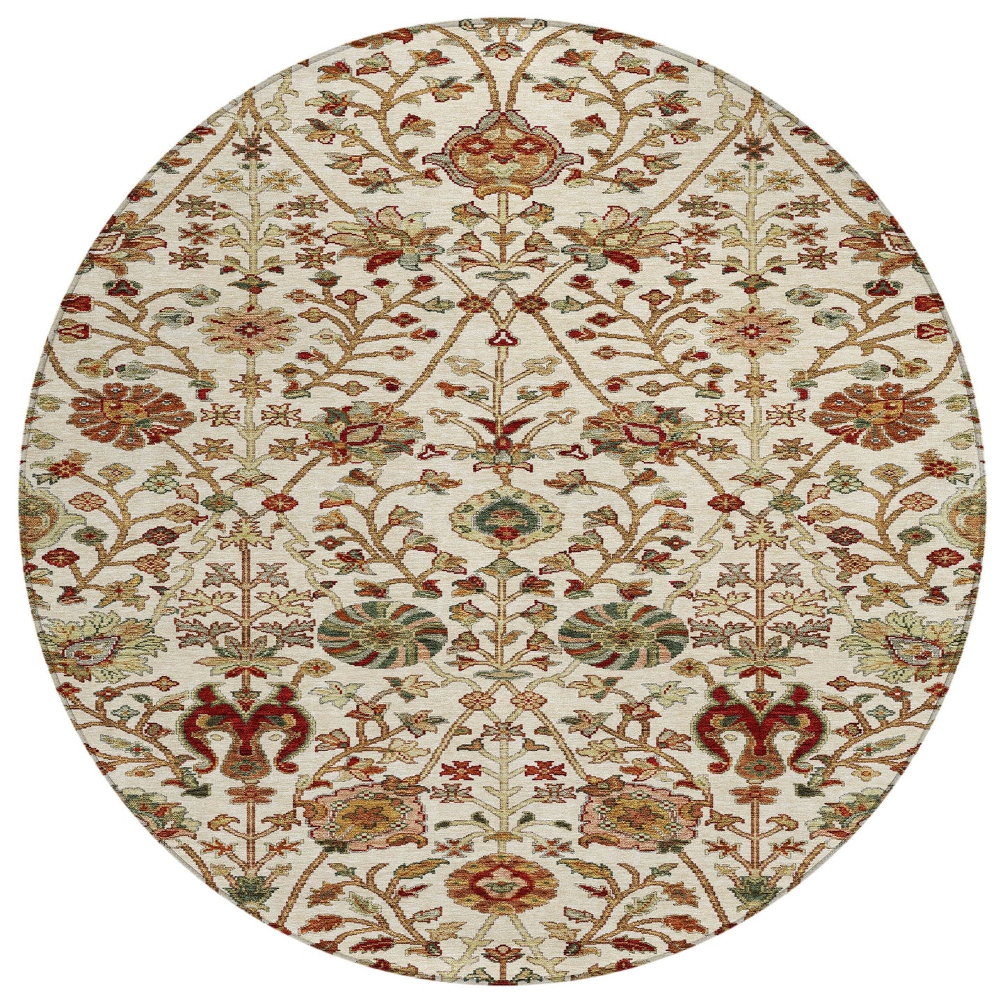 Tapis traditionnel Kashan Chantille lavable en machine pour intérieur/extérieur