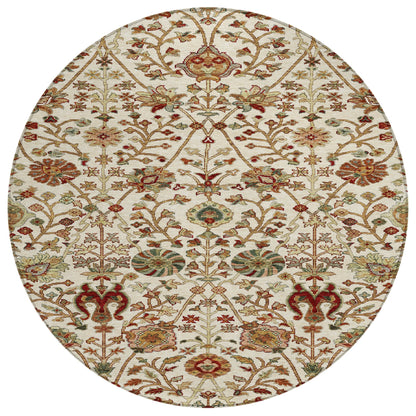 Tapis traditionnel Kashan Chantille lavable en machine pour intérieur/extérieur