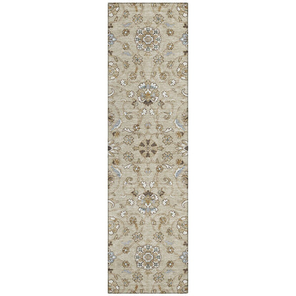 Tapis traditionnel KashanChantille lavable en machine pour intérieur/extérieur