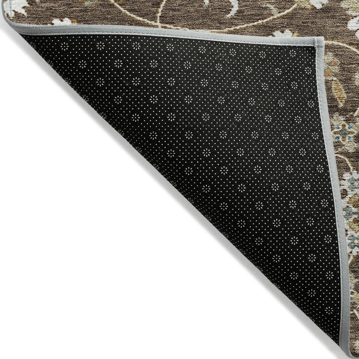 Tapis traditionnel KashanChantille lavable en machine pour intérieur/extérieur